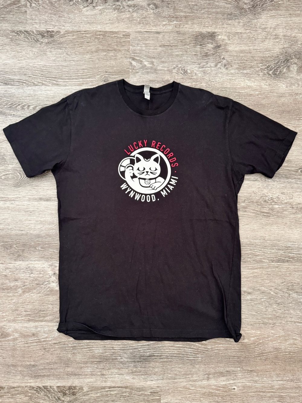 Lucky Brand Black Wynwood Records Graphic Tee